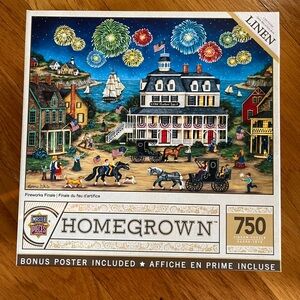 Master Pieces Fireworks Finale 750 Piece Jigsaw Puzzle Complete